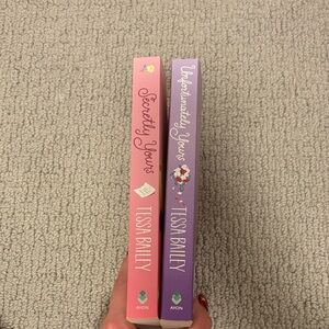 Avon Secretly Yours and Unfortunately Yours Book Duo - Pink and Purple